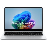 Samsung Galaxy Book5 360 Intel Core Ultra 7 256V Ordinateur portable 39,6 cm (15.6") Écran tactile Full HD 16 Go LPDDR5x-SDRAM 512 Go SSD Wi-Fi 7 (802.11be) Windows 11 Home Argent