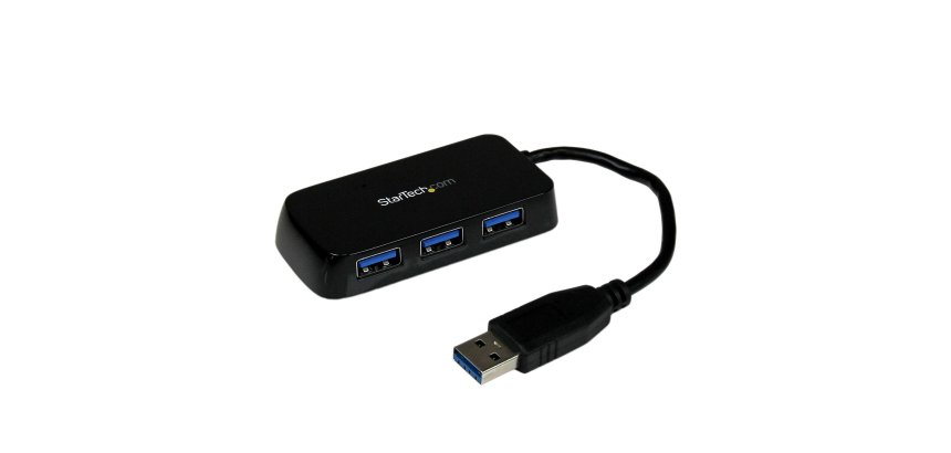 StarTech.com Hub USB 3.0 (5Gbps) à 4 ports avec câble intégré - Noir