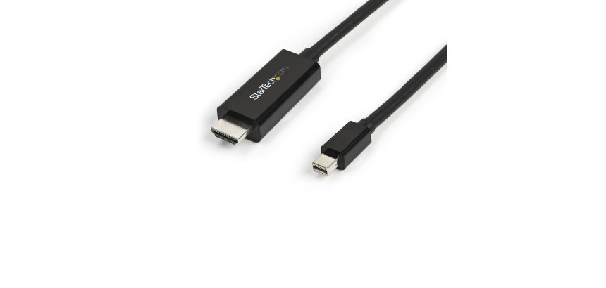 StarTech.com 10ft (3m) Mini DisplayPort to HDMI Cable - 4K 30Hz Video - mDP to HDMI Adapter Cable - Mini DP or Thunderbolt 1/2 Mac/PC to HDMI Monitor/Display - mDP to HDMI Converter Cord