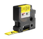 DYMO Rhino Tubos termorretráctiles industriales para etiquetas de cables | 19 mm x 1,5 m | Impresión en negro sobre amarillo | para rotuladoras Rhino