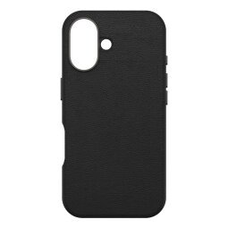 OtterBox Symmetry Series Cactus Leather pour MagSafe pour iPhone 16, Noir Ash