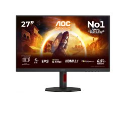 AOC G4 U27G4R écran plat de PC 68,6 cm (27") 3840 x 2160 pixels 4K Ultra HD LED Noir, Rouge