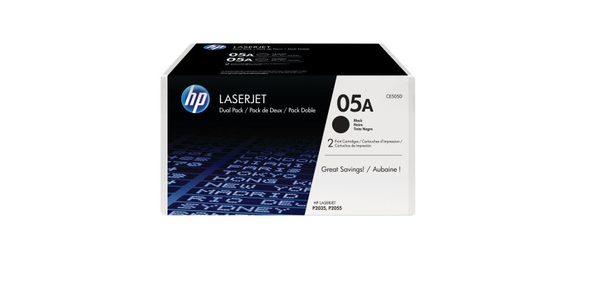 HP 05A / CE505D Tóner original negro de capacidad estándar (2300 páginas)