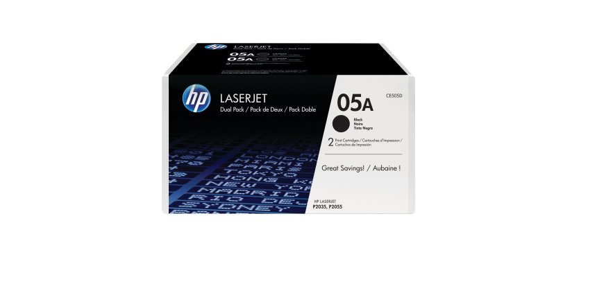 HP 05A / CE505D Tóner original negro de capacidad estándar (2300 páginas)