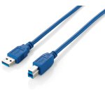 Equip 128293 Cable USB 3.0 Tipo A Macho a Tipo B Macho, 3,0 m , Azul