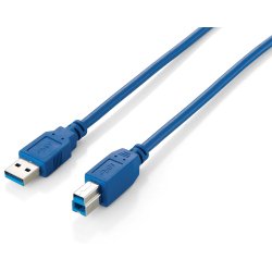 Equip 128293 Cable USB 3.0 Tipo A Macho a Tipo B Macho, 3,0 m , Azul