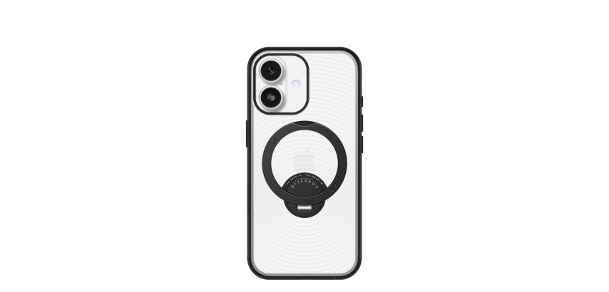 OtterBox Symmetry Stand MagSafe Camera Control Apple iPhone 17 Umbra - clear/black