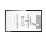 StarTech.com Support Mural TV Articulé - Support Mural VESA, Supporte les Téléviseurs de 26 à 65 pouces et 45kg - Accroche TV Murale Rétractable à Profil Bas - Fixation Murale TV d'Angle Ajustable - Support Télé Articulé