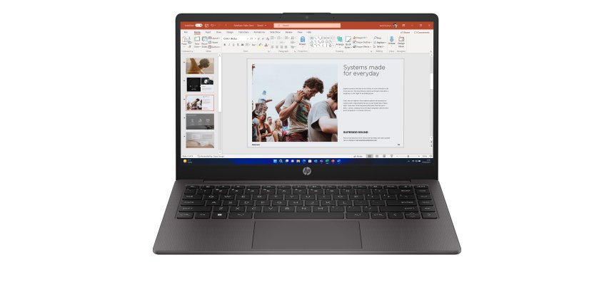 HP 245 G10 AMD Ryzen™ 3 7330U Ordinateur portable 35,6 cm (14") Full HD 8 Go DDR4-SDRAM 256 Go SSD Wi-Fi 6 (802.11ax) Windows 11 Home Argent