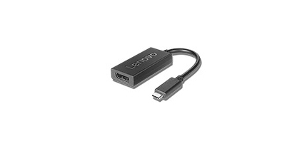Lenovo 4X90Q93303 adaptador de cable de vídeo 0,2 m USB Tipo C DisplayPort Negro