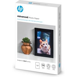 HP Confezione da 100 fogli carta fotografica lucida 10 x 15 cm senza margini Advanced