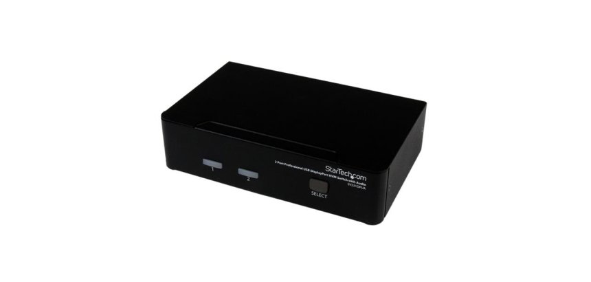 StarTech.com Commutateur KVM 2 Ports DisplayPort, USB et Audio - Switch KVM - 2560x1600