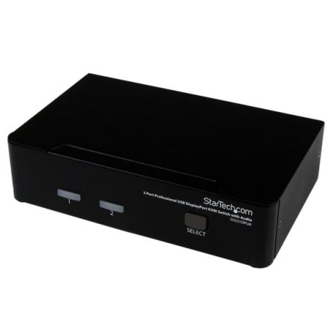 StarTech.com Commutateur KVM 2 Ports DisplayPort, USB et Audio - Switch KVM - 2560x1600