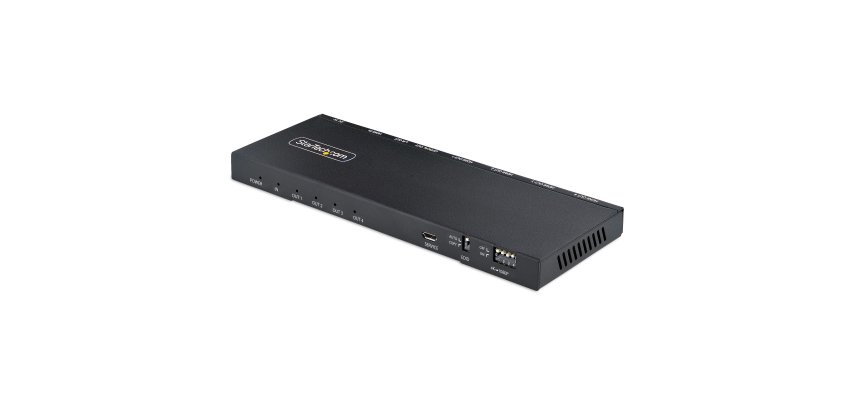StarTech.com Splitter HDMI 4 Ports - Répartiteur HDMI 4K 60Hz avec Scaler Intégré - Répartiteur HDMI 1 Entrée 4 Sorties - Splitter HDMI 1080p PC - Port Optique 3.5mm