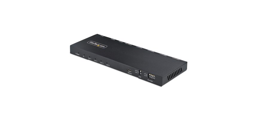StarTech.com Splitter HDMI 4 Ports - Répartiteur HDMI 4K 60Hz avec Scaler Intégré - Répartiteur HDMI 1 Entrée 4 Sorties - Splitter HDMI 1080p PC - Port Optique 3.5mm