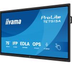 iiyama TE7515A-B1AG Écran d'affichage dynamique Écran plat interactif 190,5 cm (75") Wifi 550 cd/m² 4K Ultra HD Noir Écran tactile Intégré dans le processeur Android