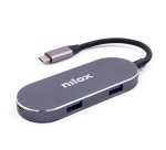 Nilox MINI DOCKING STATION HDMI 3USB PD USB 3.2 Gen 1 (3.1 Gen 1) Type-C Silver
