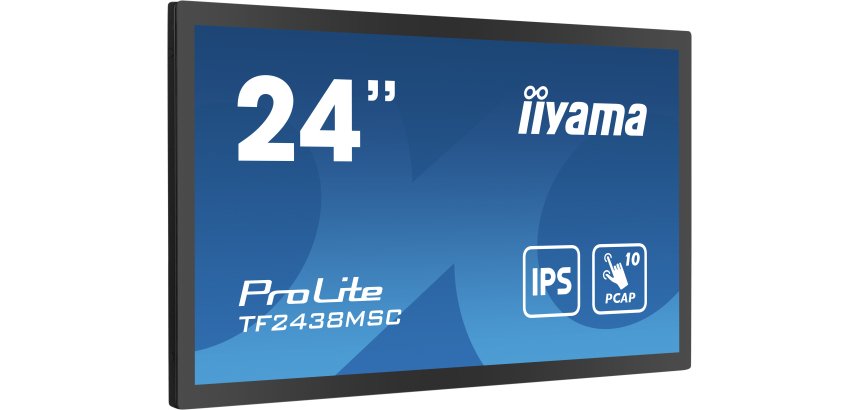 iiyama TF2438MSC-B1 écran plat de PC 60,5 cm (23.8") 1920 x 1080 pixels Full HD LED Écran tactile Noir