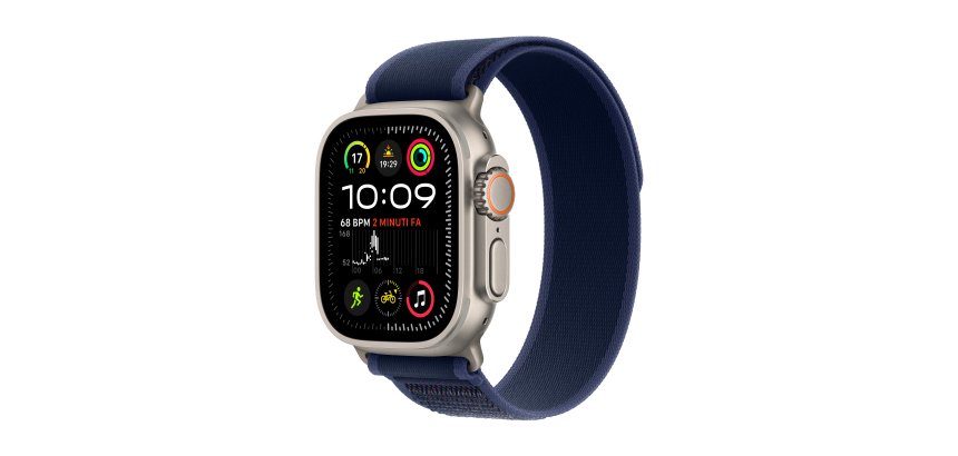 Apple Watch Ultra 2 OLED 49 mm Numérique 410 x 502 pixels Écran tactile 4G Titane GPS (satellite)