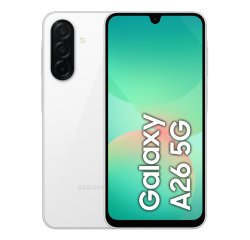 Samsung Galaxy A26 5G, Smartphone con Funzioni intelligenti, Display Super AMOLED 6.7”, 6GB RAM, 128GB, Batteria 5.000 mAh, memoria espandibile, White