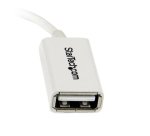 StarTech.com 12 cm witte micro-USB-naar-USB-OTG-hostadapter M/F