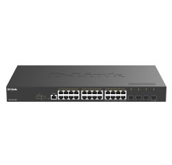 D-Link DGS-1250-28XP Géré L2+ Gigabit Ethernet (10/100/1000) Connexion Ethernet, supportant l'alimentation via ce port (PoE) Bureau Noir