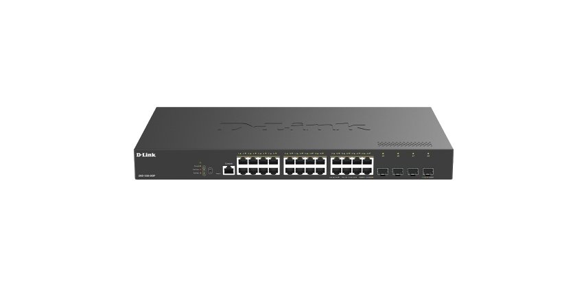 D-Link DGS-1250-28XP Géré L2+ Gigabit Ethernet (10/100/1000) Connexion Ethernet, supportant l'alimentation via ce port (PoE) Bureau Noir