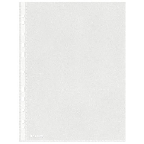 Pochettes perforées Esselte A4 polypropylène grainé 5/100e - Boîte de 100