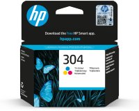 HP 304 Cartouche d’encre trois couleurs authentique