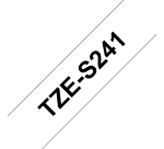 Brother TZeS241 Etiketten erstellendes Band Schwarz auf weiss TZ