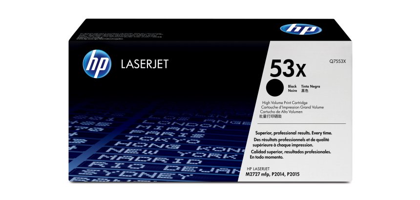 HP 53X High Yield Black Original LaserJet Toner Cartridge