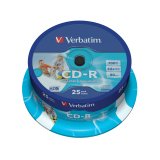 Verbatim CD-R AZO Wide Inkjet Printable 700 Mo 52x 25 pièce(s)