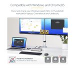 StarTech.com Dual-Monitor USB4 Docking Station, Dual 4K 120Hz or Single 8K 60Hz HDMI, 100W Laptop Charging, 2.5GbE, USB-C Multi-Monitor Dock, Driverless