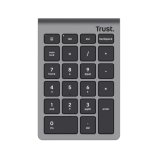 Clavier numérique sans fil Trust Xalas, argent