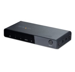 StarTech.com 2-Port 8K HDMI Switch, HDMI 2.1 Switcher 4K 120Hz/8K 60Hz UHD, HDR10+, HDMI Switch 2 In 1 Out, Auto/Manual Source Switching, Remote Control and Power Adapter Included - 7.1 Channel Audio/eARC (2PORT-HDMI-SWITCH-8K) - Video/Audio-Schalter - 2 Anschlüsse