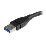 StarTech.com Câble d'Extension USB 3.0 (5Gbps) Court de 15,2cm (USB-A Mâle vers USB-A Femelle) - Câble Économiseur de Port USB 3.1 Gen 1 - Noir