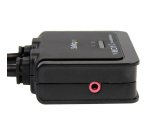 StarTech.com Switch KVM cavo HDMI USB 2 porte con audio e switch remoto – Alimentazione USB
