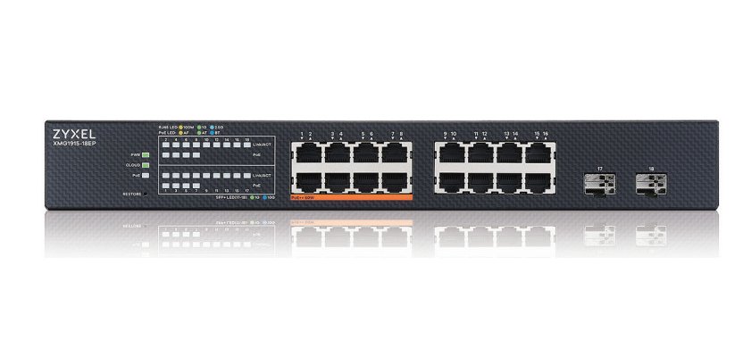 Zyxel XMG1915-18EP Géré L2 2.5G Ethernet (100/1000/2500) Connexion Ethernet, supportant l'alimentation via ce port (PoE)