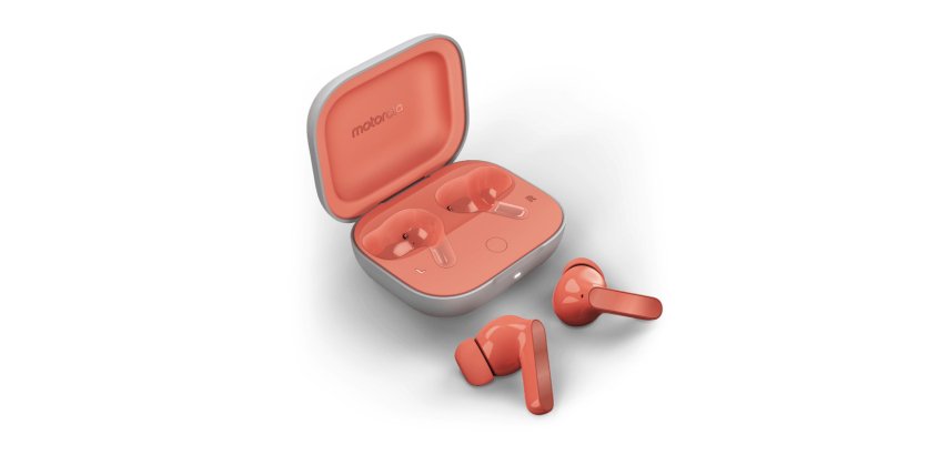 Motorola Moto Buds Headphones Wireless In-ear Calls/Music/Sport/Everyday Bluetooth Coral