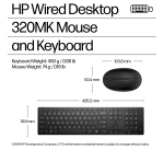 HP Wired Desktop 320MK Mouse and Keyboard