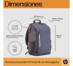 Mochila para portátil Travel de 15,6" HP 18 L Azul noche