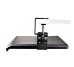 StarTech.com Support Clavier Coulissant Sous Bureau - Support Clavier Ergonomique à Pince en C - Tiroir Clavier Coulissant, Jusqu'à 12kg - Tablette Coulissante, Clavier et Souris - Porte Clavier (100/120 ou 140mm)