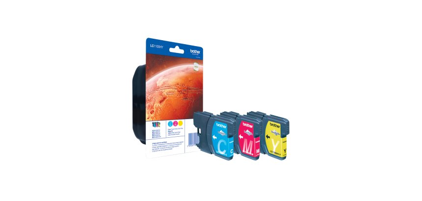 Brother LC1100HYRBWBP - hoge capaciteit - geel, cyaan, magenta - origineel - inktcartridge
