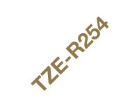 Brother TZE-R254 ruban d'étiquette Doré sur blanc