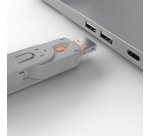 Lindy Bloqueur de port USB A, 4 pièces + clé, Orange