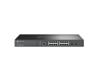 TP-Link Omada SG3218XP-M2 commutateur réseau Géré L2+ 2.5G Ethernet (100/1000/2500) Connexion Ethernet, supportant l'alimentation via ce port (PoE) 1U Noir