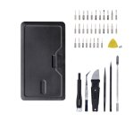 StarTech.com Kit de Réparation Informatique 40 pièces pour Ordinateur Portable/PC/Téléphone, Jeu de Tournevis de Précision 30-Bit, Couvercle Amovible avec Tampon Magnétique, Outils de Préhension