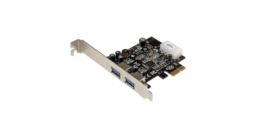 StarTech.com Adattatore scheda SuperSpeed USB 3.0 (5Gbps) con 2 porte PCI Express (PCIe) con UASP - Alimentazione LP4