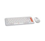 Logitech 920-013110 clavier Souris incluse Universel Bluetooth AZERTY Français Blanc