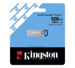 Kingston Technology DataTraveler 128 Go Kyson USB 3.2 Gen 1 en métal, jusqu'à 220 Mo/s